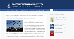 Desktop Screenshot of bostonstudentloanlawyer.com