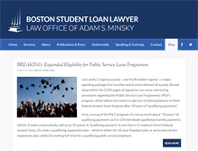 Tablet Screenshot of bostonstudentloanlawyer.com